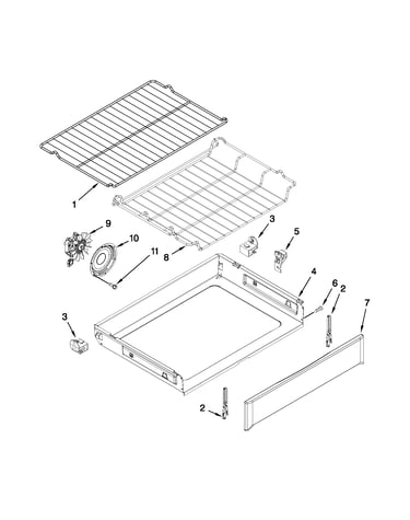 Internal oven parts