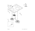 Whirlpool GY399LXUS03 cooktop parts diagram