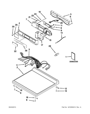 Top and console parts