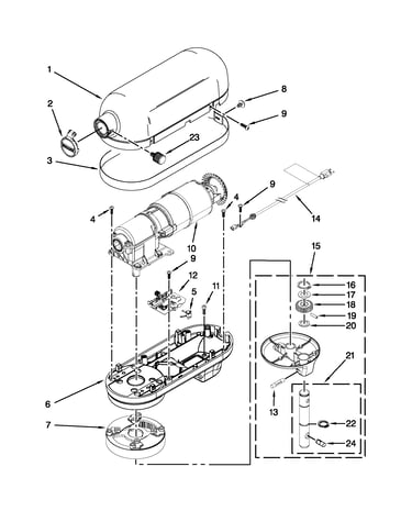 Case, gearing and planetary unit