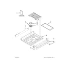Whirlpool WFG720H0AS1 cooktop parts diagram
