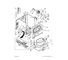Whirlpool 7MWGD1705YM3 cabinet parts diagram