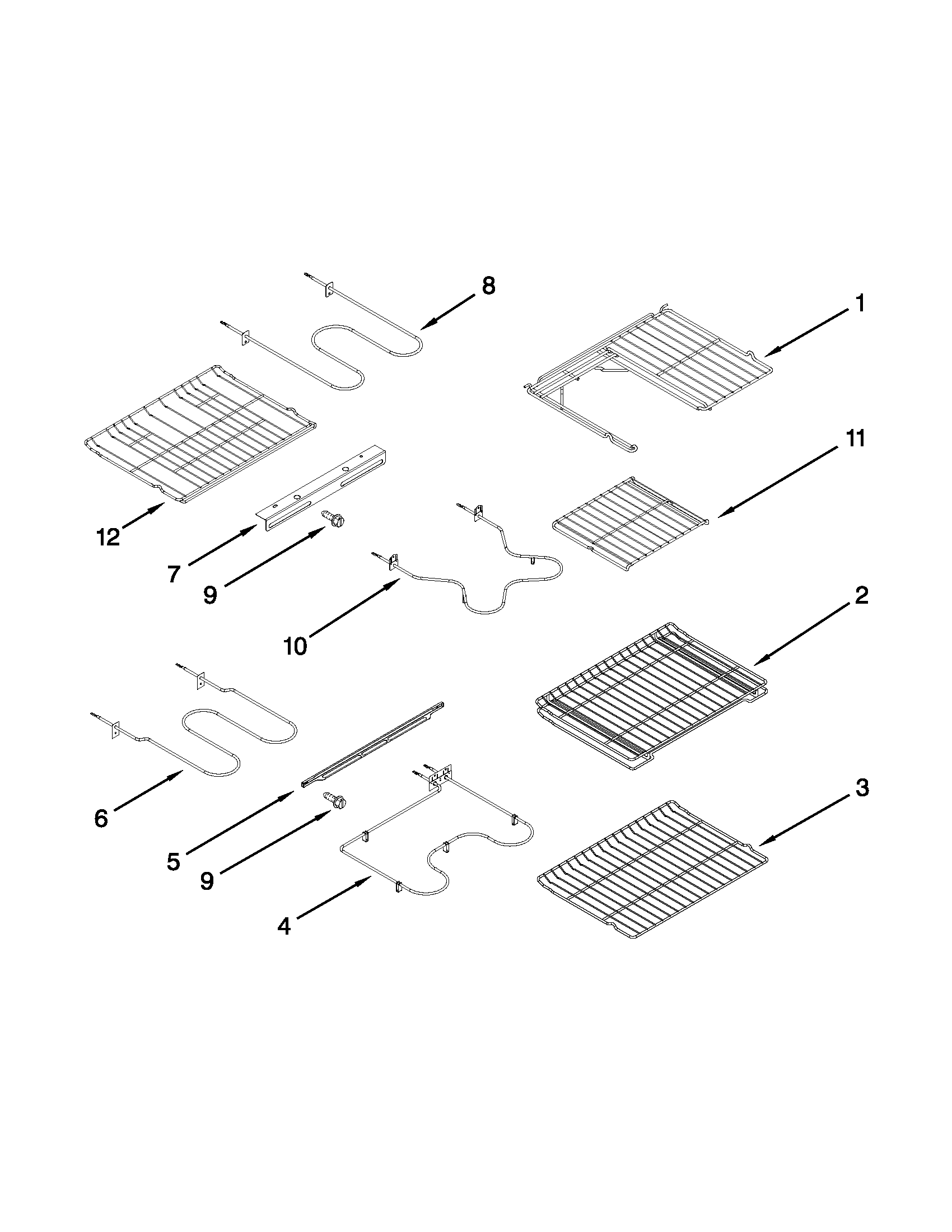 Rack and element parts