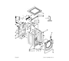 Maytag MHW6000XG1 top and cabinet parts diagram