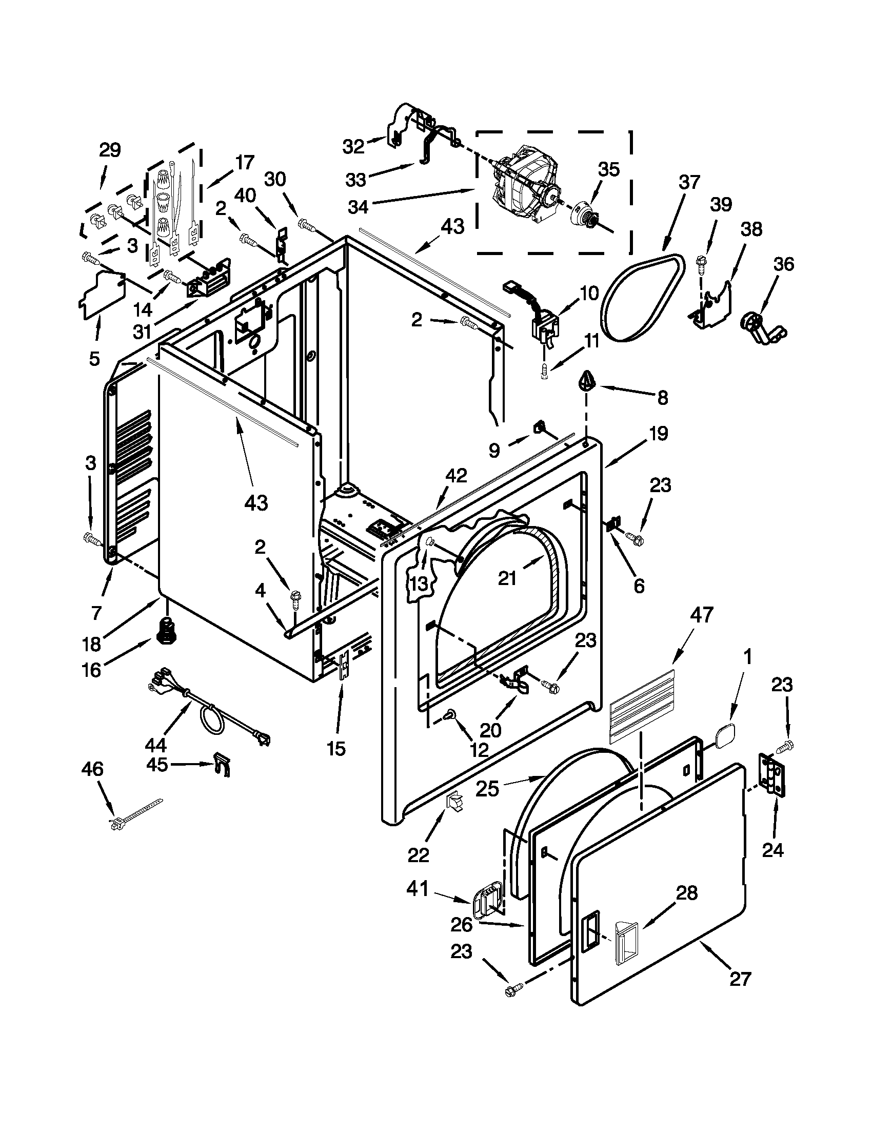 Cabinet parts