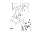 Maytag YMEDB700BW0 top and console parts diagram