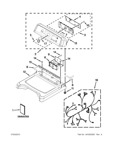 Top and console parts
