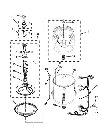 Basket and tub parts