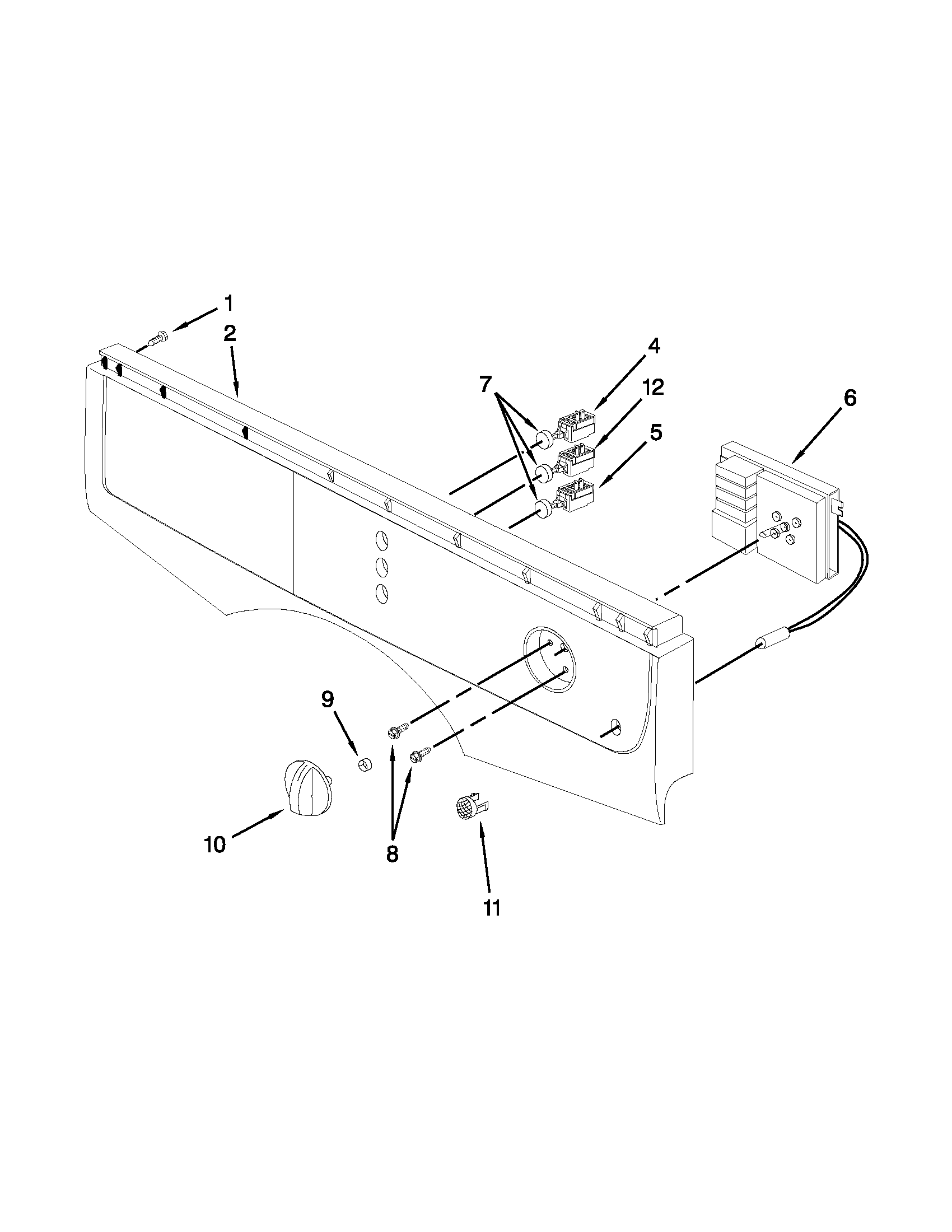 Control panel parts