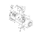 Whirlpool BNQ11DCANA0 tub and basket parts diagram