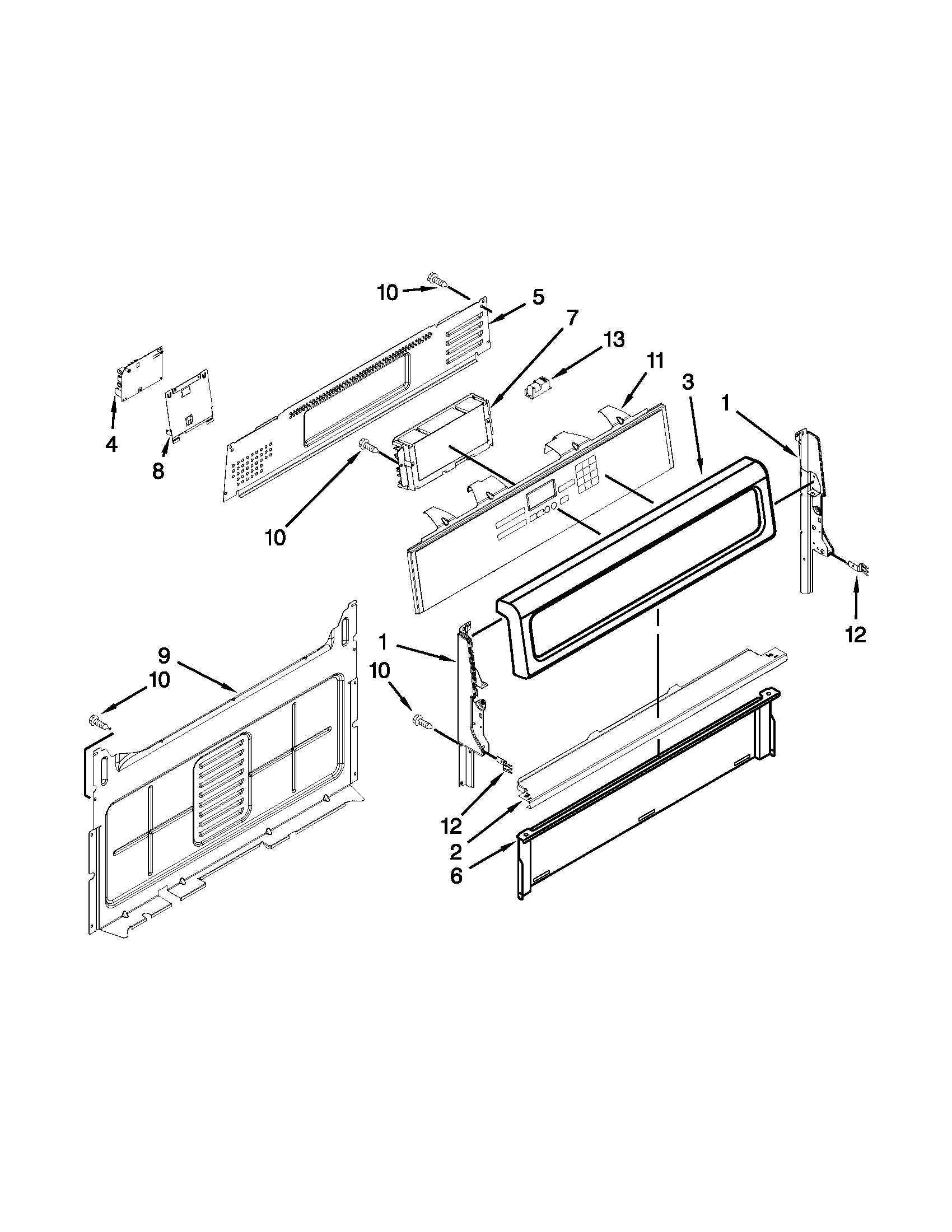 Control panel parts