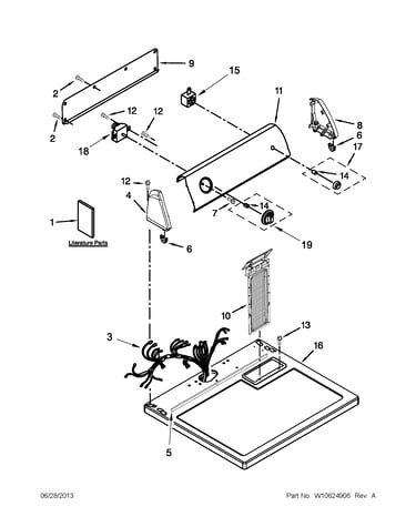 Top and console parts