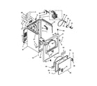 Whirlpool 4GWED4750YQ2 cabinet parts diagram