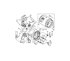 Whirlpool 4GWED4750YQ2 bulkhead parts diagram
