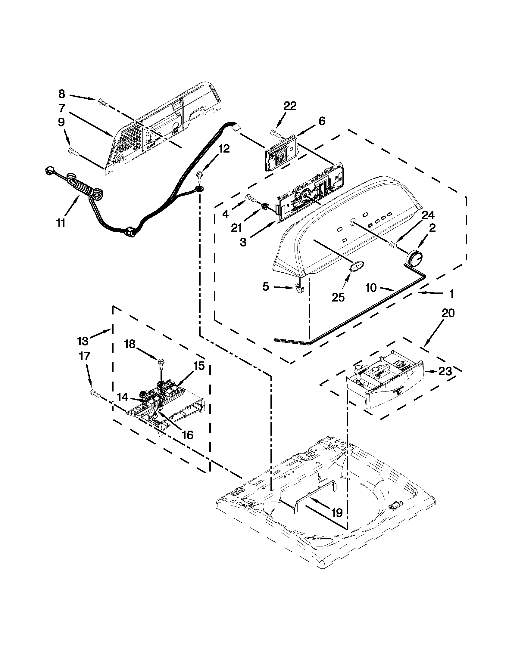 Console and dispenser parts