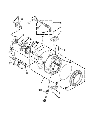 Tub and basket parts