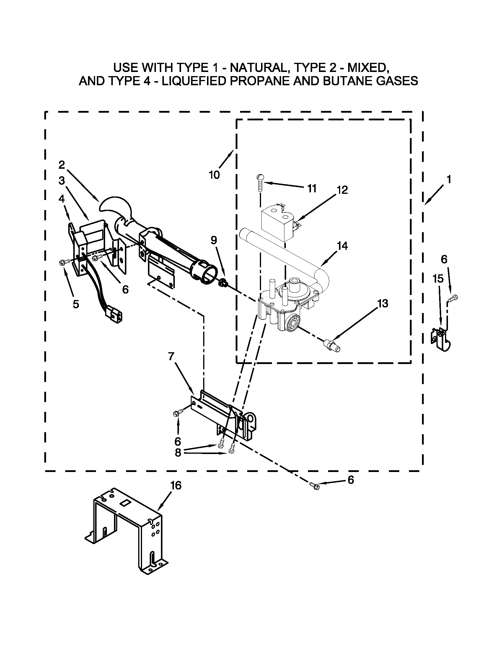 W10469829 BURNER ASSEMBLY PARTS