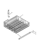 Upper rack and track parts