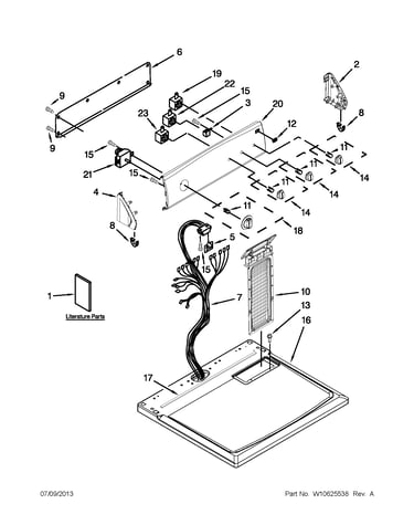 Top and console parts