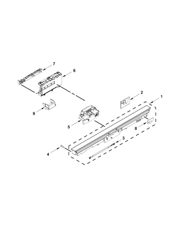 Control panel and latch parts