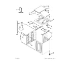 Amana NTW4750BQ0 top and cabinet parts diagram
