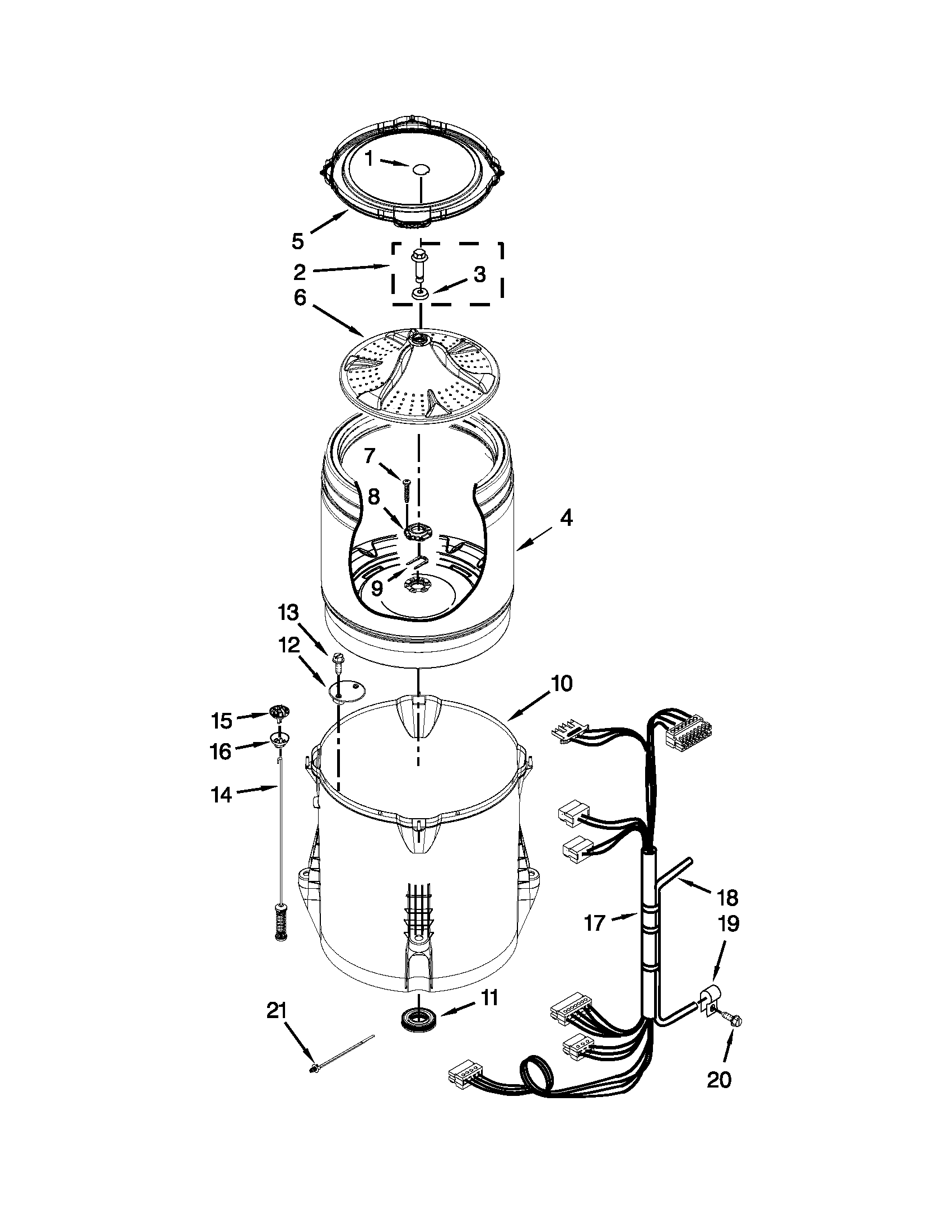 Basket and tub parts