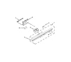 Whirlpool BLB14DRANA1 control panel and latch parts diagram