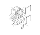 Whirlpool BLB14DRANA1 tub and frame parts diagram