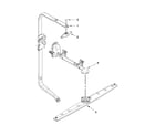 Whirlpool BLB14DRANA1 upper wash and rinse parts diagram