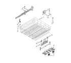 Whirlpool BLB14DRANA1 upper rack and track parts diagram