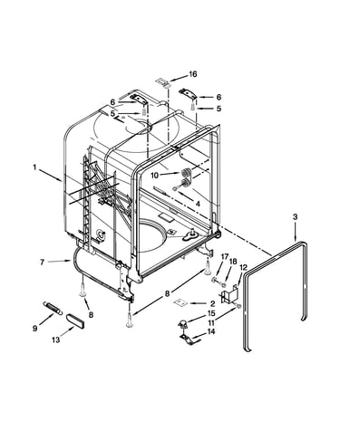 Tub and frame parts