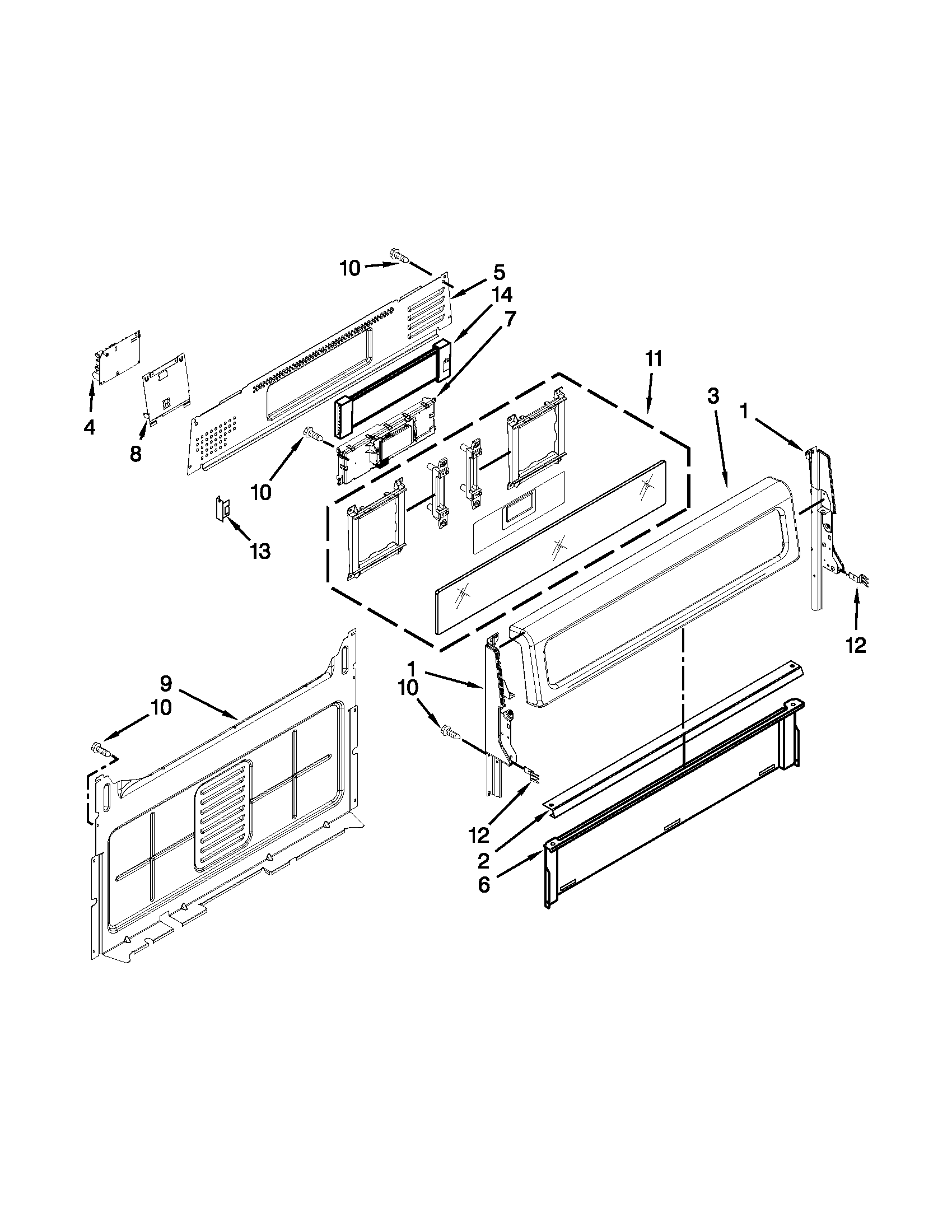 Control panel parts