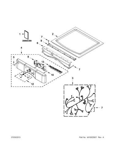 Top and console parts