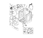 Whirlpool WGD9050XW3 cabinet parts diagram