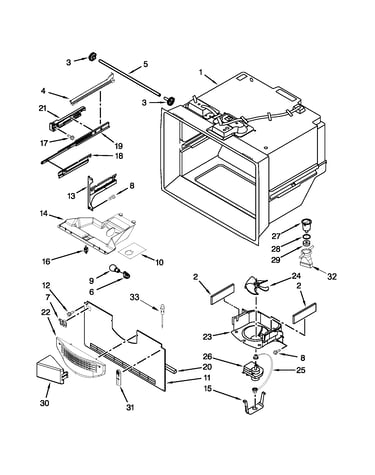 Freezer liner parts