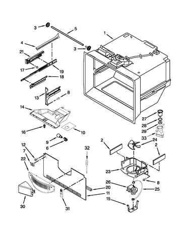 Freezer liner parts