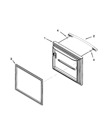 Freezer door parts
