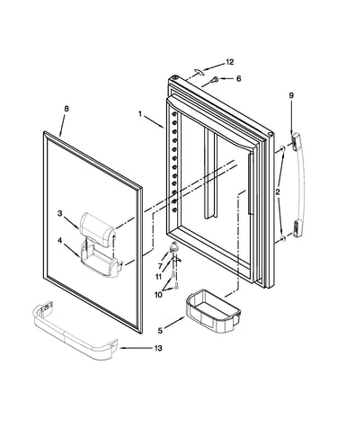 Refrigerator door parts