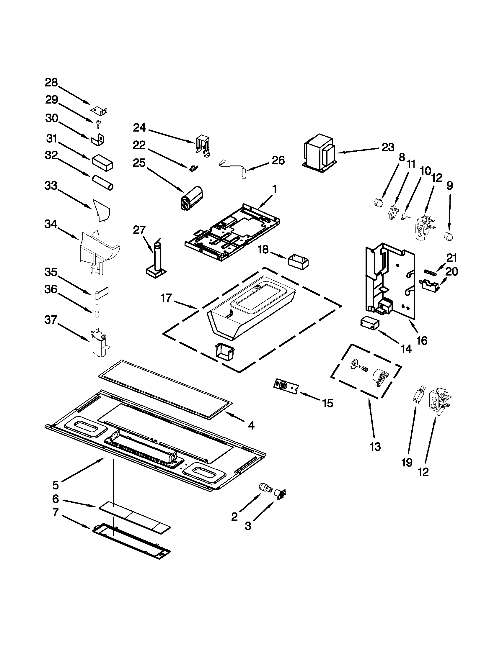 Interior and ventilation parts