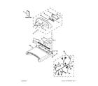 Whirlpool YWED8000BW0 top and console parts diagram