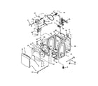 Whirlpool YWED8000BW0 cabinet parts diagram