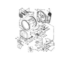 Whirlpool YWED8000BW0 bulkhead parts diagram