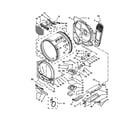 Whirlpool YWED8100BW0 bulkhead parts diagram