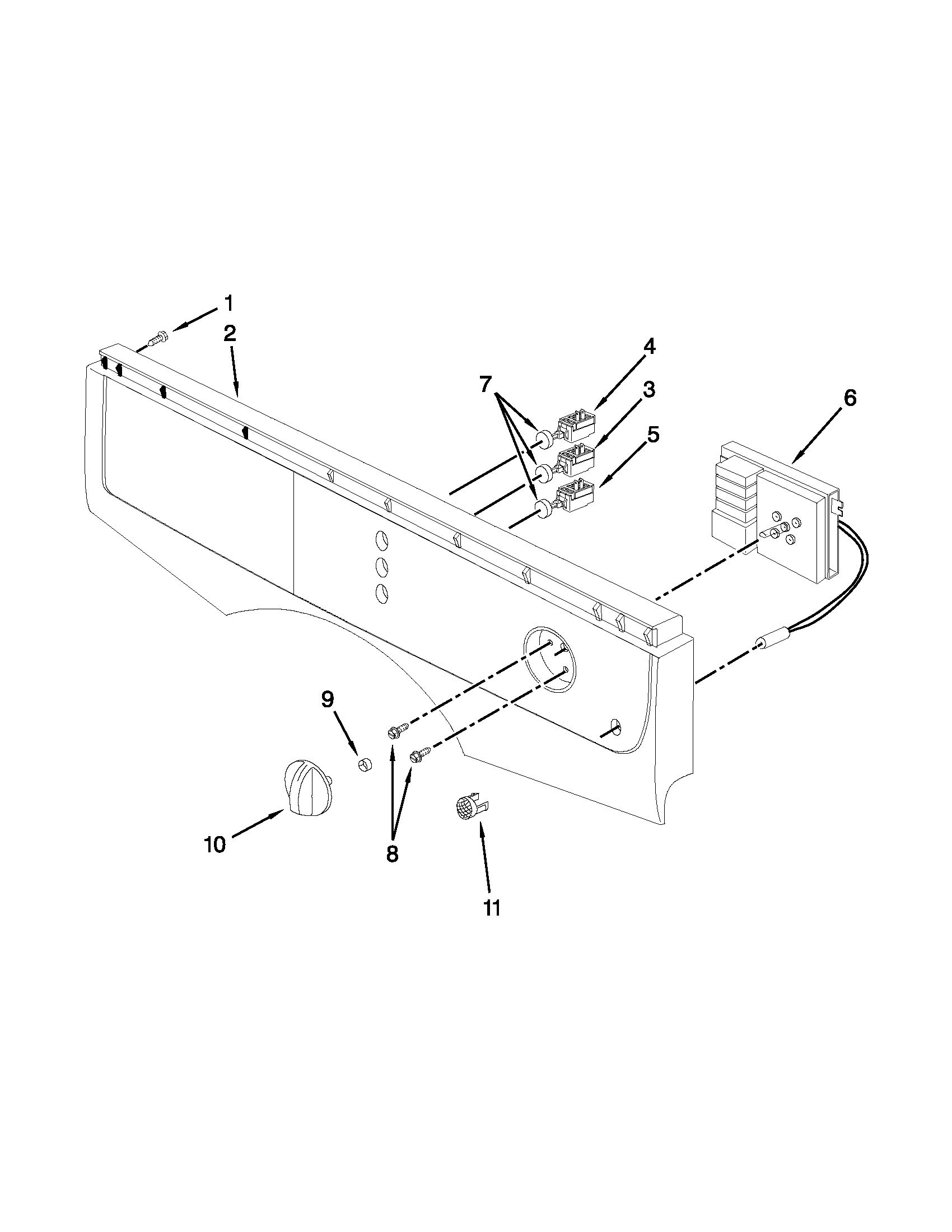 Control panel parts
