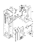 Freezer liner and air flow parts