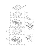 Refrigerator shelf parts