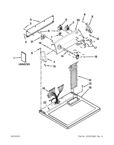 Top and console parts