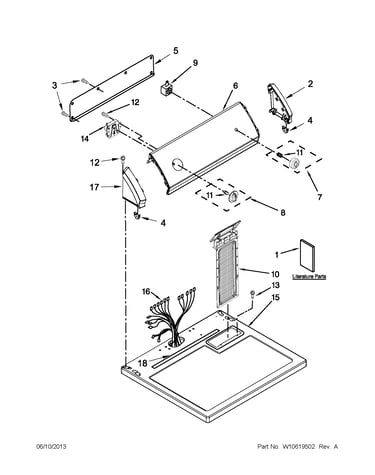 Top and console parts