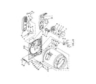 Crosley CGD126SBW0 bulkhead parts diagram
