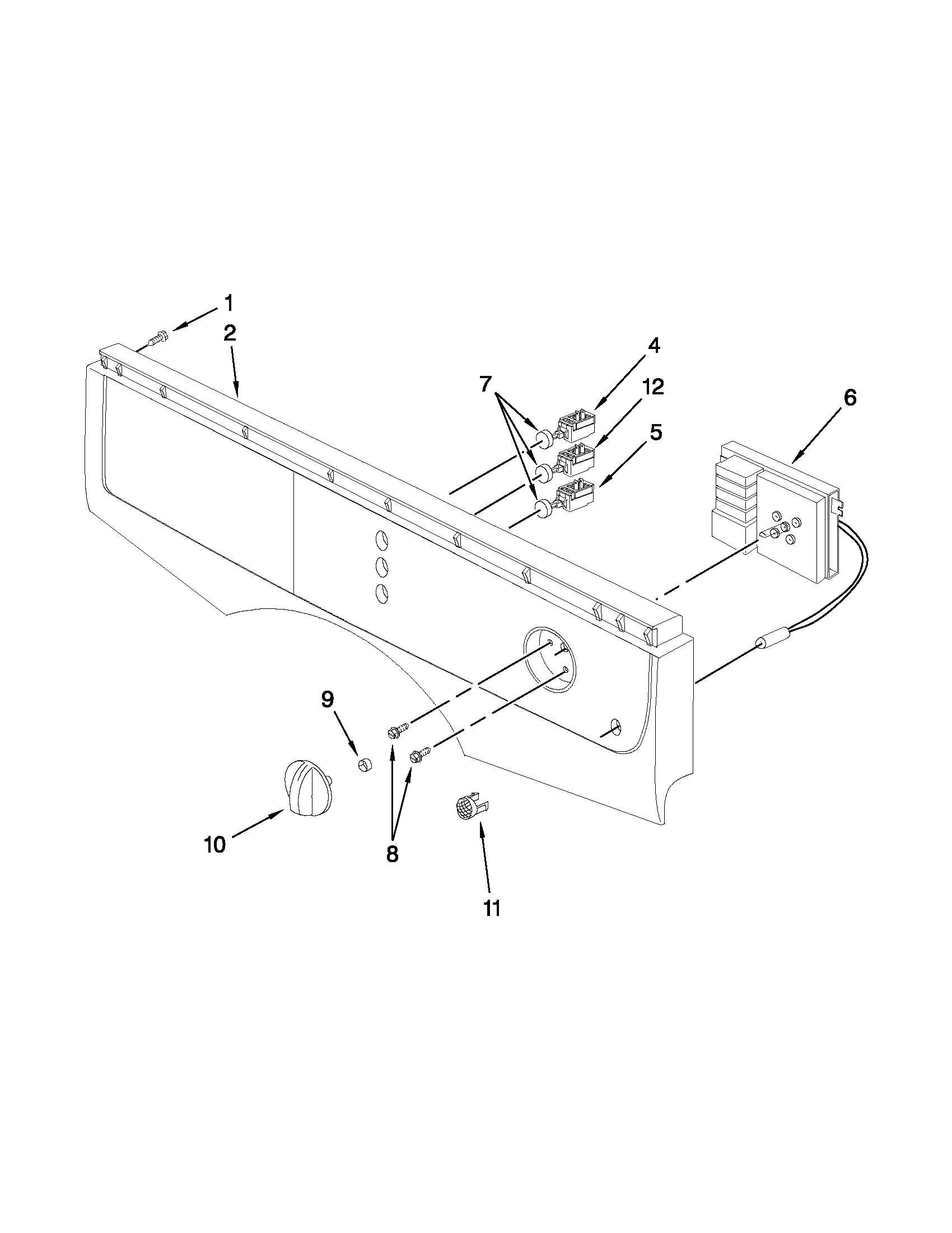Control panel parts